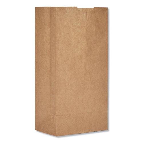 GEN Grocery Paper Bags, 30 lbs Capacity, #4, 5"w x 3.33"d x 9.75"h, Kraft, 500 Bags