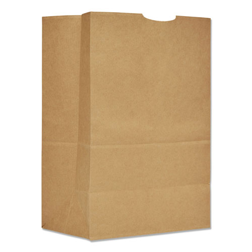 GEN Grocery Paper Bags, 75 lbs Capacity, 1/6 BBL, 12"w x 7"d x 17"h, Kraft, 400 Bags
