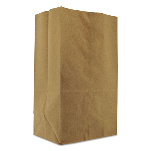 GEN Grocery Paper Bags, 57 lbs Capacity, 1/8 BBL, 10.13"w x 6.75"d x 14.38"h, Kraft, 500 Bags