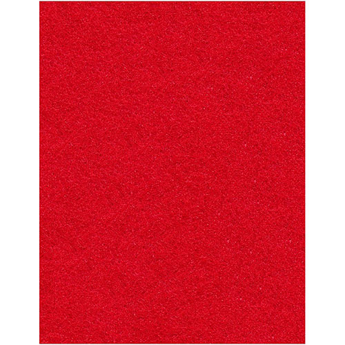 Genuine Joe Buffing Floor Pad - 5/Carton - Red