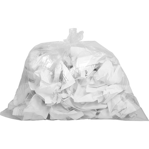 Genuine Joe Clear Trash Bags, 10 Gallon, 0.6 Mil, 24" X 23", Box of 500