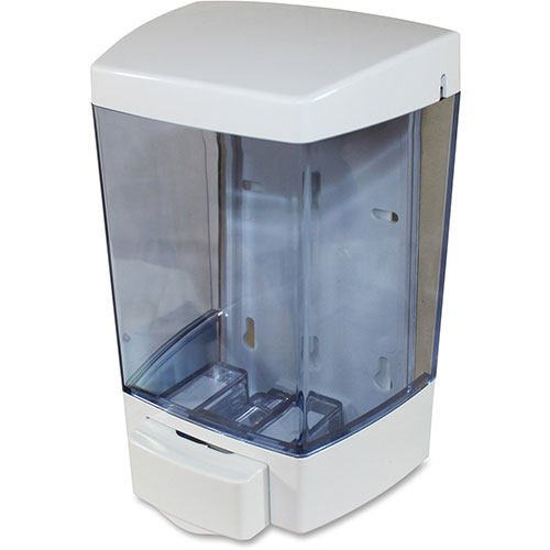 Genuine Joe Liquid Soap Dispenser, 46oz, 1.6" x 5.5 x 4.3", White