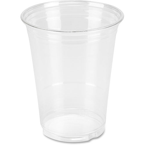 Genuine Joe Plastic Cups, 16oz., 500/CT, Clear