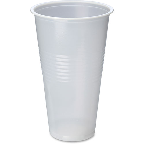 Genuine Joe Translucent Cups, 20oz., 50BG/CT, Clear