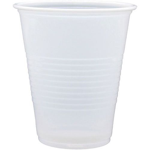 Genuine Joe Translucent Plastic Beverage Cups, 7 oz, 2500 / Carton, Translucent