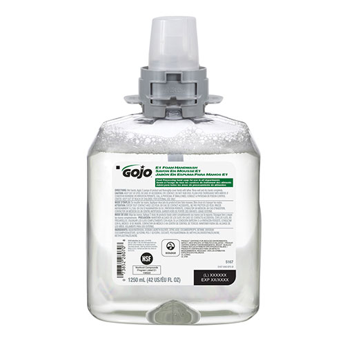 Gojo E1 Foam Handwash, 1250 mL, 4/Carton
