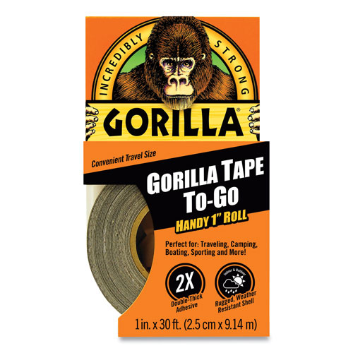 Gorilla Glue Gorilla Tape, 1.5" Core, 1" x 10 yds, Black