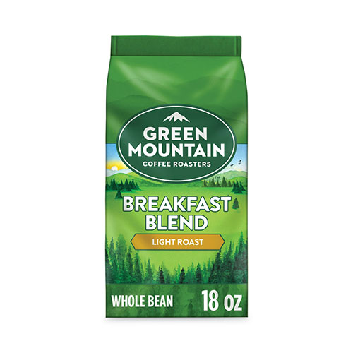 Green Mountain Breakfast Blend Whole Bean Coffee, 18 oz Bag
