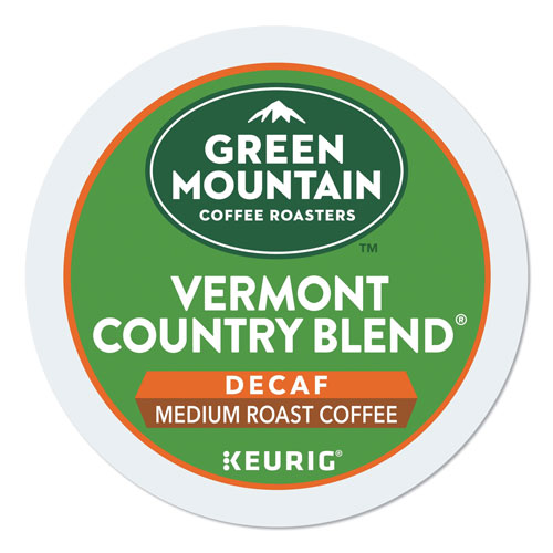 Green Mountain Vermont Country Blend Decaf Coffee K-Cups, 96/Carton