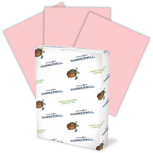 Hammermill Fore MP Paper, 24lb, 8-1/2" x 11", 10RM/CT, Pink