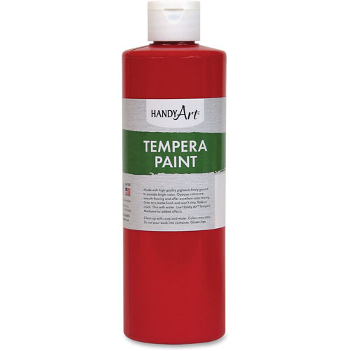 Handy Art Tempera Paint, 16oz., Red