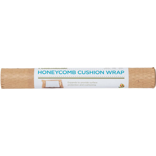 Henkel Consumer Adhesives Flourish Honeycomb Cushion Wrap - 13" x 18.50", Interfolded, Easy Tear, Interlocking - Brown