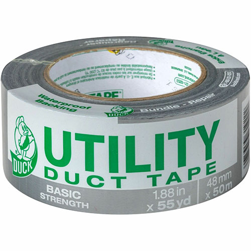 Henkel Consumer Adhesives Utility Duct Tape, 55 yd Length x 1.88" Width, 1 Roll, Silver