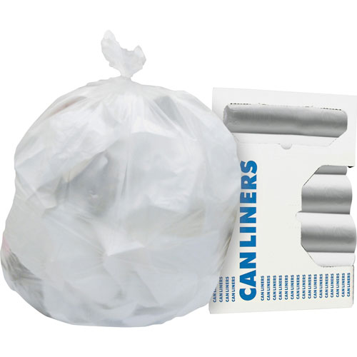 Heritage Bag Can Liners, 2000ct, .6mil, 4 Gallon, 17"x18", 40RL/CT, NL