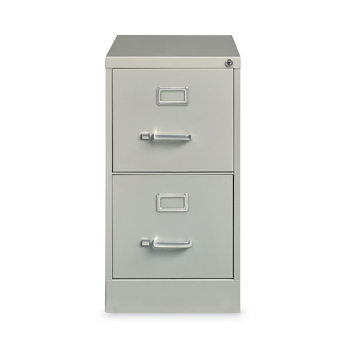 Hirsh Vertical Letter File Cabinet, 2 Letter Size File Drawers, Light Gray, 15 x 26.5 x 28.37