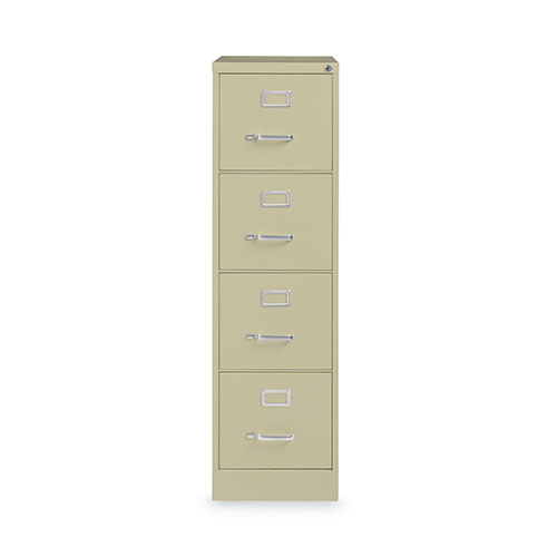 Hirsh Vertical Letter File Cabinet, 4 Letter-Size File Drawers, Putty, 15 x 22 x 52