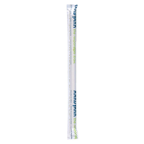 Hoffmaster Aardvark Paper Straws, 5.75", Black, 3,200/Carton