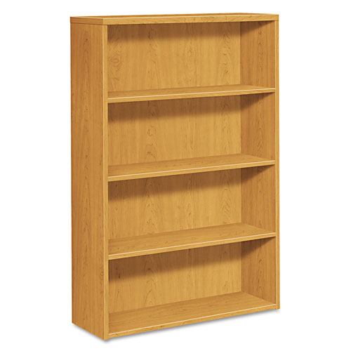 Hon 10500 Series Laminate Bookcase, Four-Shelf, 36w x 13-1/8d x 57-1/8h, Harvest
