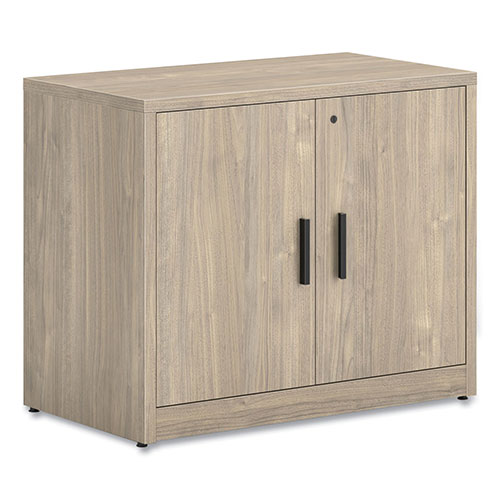Hon 10500 Series Storage Cabinet with Doors, Two Shelves, 36" x 20" x 29.5", Kingswood Walnut