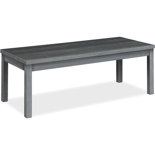 Hon 80000 Series Coffee Table, 48" x 20" x 16" x 1.1", Square Edge, Material: Thermofused Laminate (TFL), Particleboard, Finish: Sterling Ash Laminate