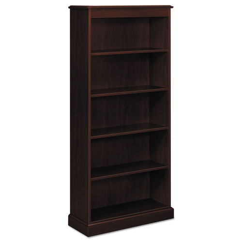 Hon 94000 Series Five-Shelf Bookcase, 35-3/4w x 14-5/16d x 78-1/4h, Mahogany