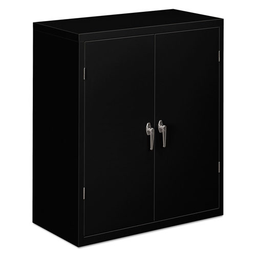 Hon Assembled Storage Cabinet, 36w x 18 1/8d x 41 3/4h, Black