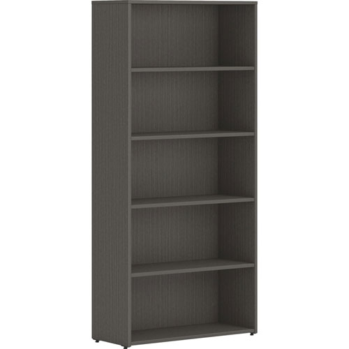 Hon Bookcase, 5-Shelf, Adjustable, 30"x13"x65" , Slate Teak