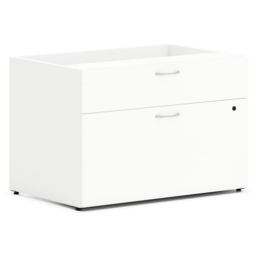 Hon Credenza, Low, Personal, 2-Drawer, 30"x20"x21" , Simply White