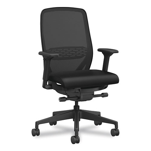 Hon Nucleus Series Recharge Task Chair, Supports Up to 300 lb, 16.63 to 21.13 Seat Height, Black