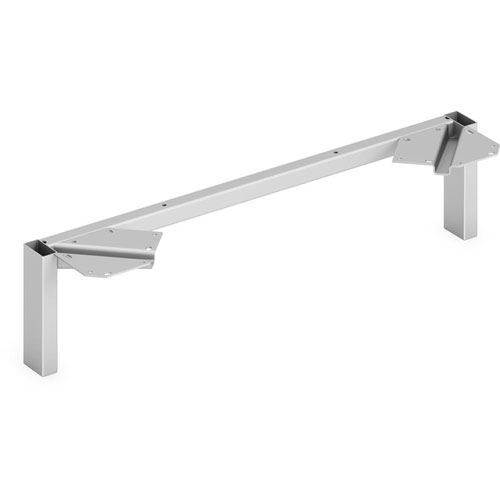 Hon Support Legs, f/Mod Credenza, 30"Dx7"H, 2/ST, Silver