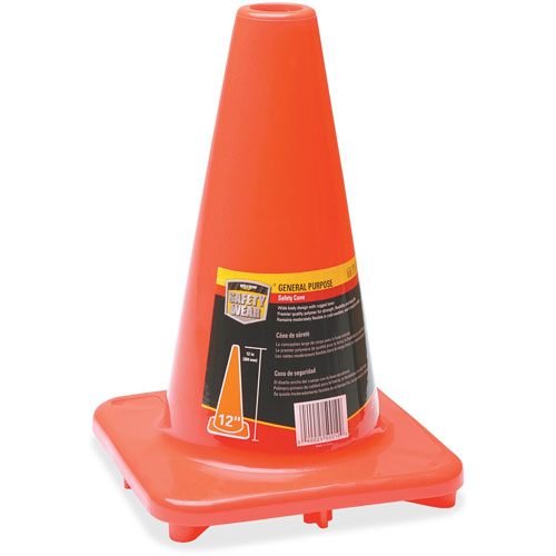 Honeywell Traffic Cone, 12", Orange