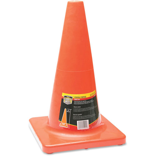 Honeywell Traffic Cone, 18", Orange