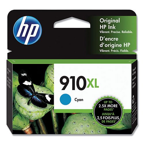 HP 910XL, (3YL62AN) High Yield Cyan Original Ink Cartridge