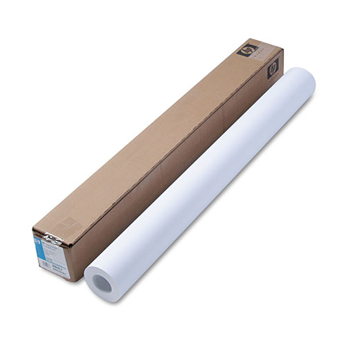 HP Designjet Inkjet Large Format Paper, 6.6 mil, 36" x 100 ft, White