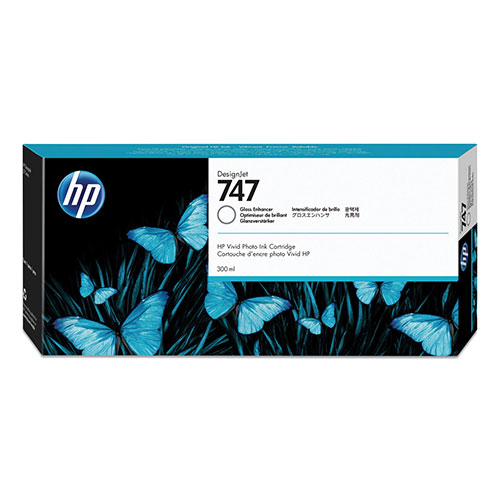 HP Ink Cartridge, HP 747 Gloss Enhancer, f/ DesignJet Z9, Clear