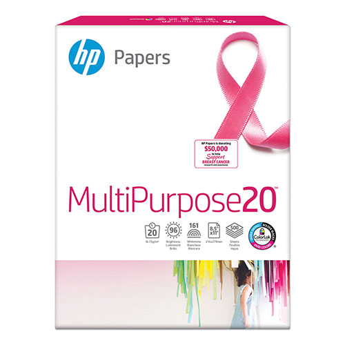 MultiPurpose20 Paper, 96 Bright, 20 lb Bond Weight, 8.5 x 11, White, 500  Sheets/Ream, 5
