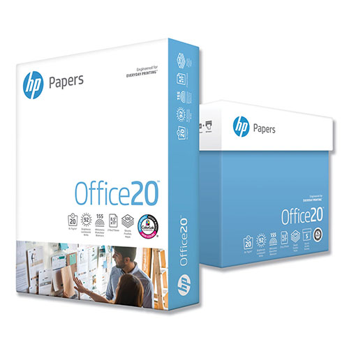 HP Office20 Printer Copier Paper Letter Size 8 12 x 11 2500 Sheets