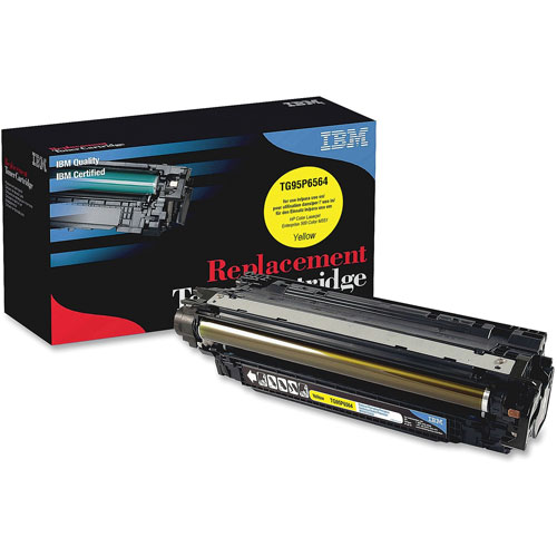 IBM Remanufactured Toner Cartridge, Alternative for HP 507A (CE402A), Laser, 6000 Pages, Yellow, 1 Each