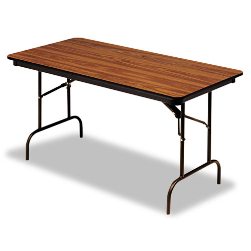 Iceberg Premium Wood Laminate Folding Table, 30 x 96, Oak