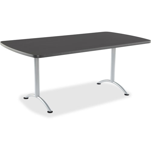 Iceberg Sit-To-Stand Table, 3 Height Settings, 30" x 36" x 72", Graphite