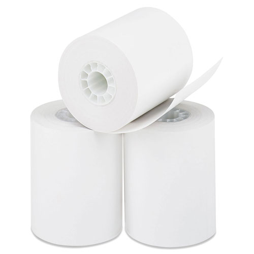 Iconex Direct Thermal Printing Paper Rolls, 0.45" Core, 2.25" x 85 ft, White, 50/Carton