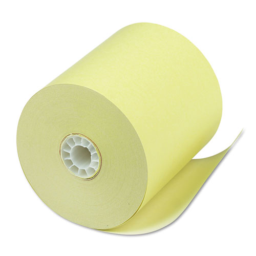 Iconex Direct Thermal Printing Thermal Paper Rolls, 3.13" x 230 ft, Canary, 50/Carton