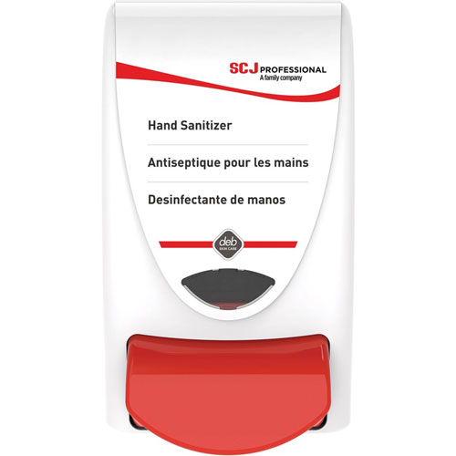 Iconex Sanitizer Dispenser, Manual, 1.06 quart Capacity, Durable, Vandal Resistant, Damage Resistant, Wall Mountable, Antimicrobial, Anti-bacterial, White, 1Each