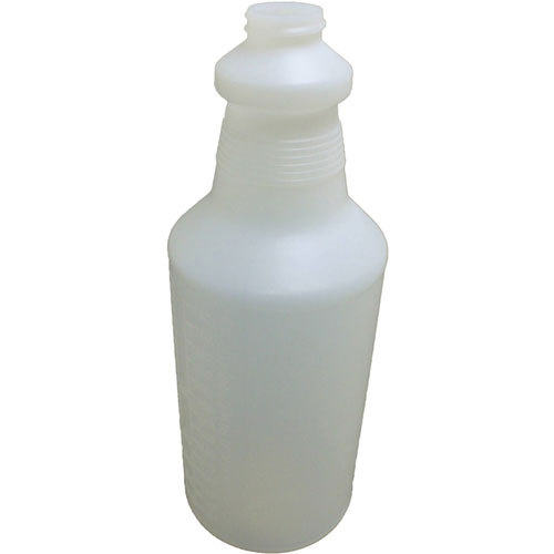 Impact 32 oz. Plastic Bottle with Graduations, 2 lb, Polyethylene, Natural