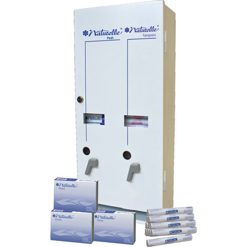 Impact Dual Vendor Hygiene Dispenser, 10-3/4" x 5-1/2" x 24", White