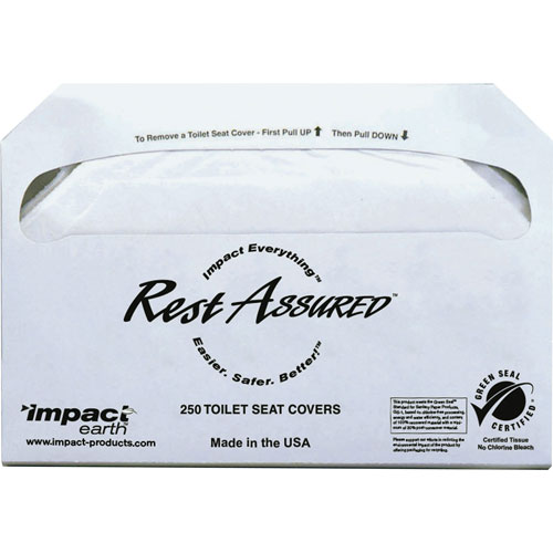 Impact Toilet Seat Covers, 100 Pack, 4 PK/CT, White