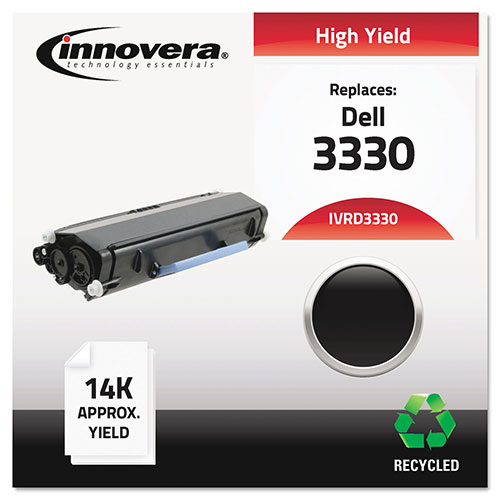 Innovera Remanufactured Black Toner Cartridge, Replacement for Dell 3330 (330-5207), 14,000 Page-Yield