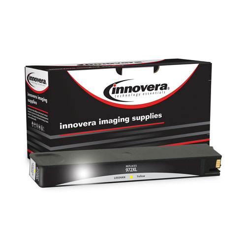 Innovera Remanufactured Yellow High-Yield Ink, Replacement for HP 972XL (L0S04AN), 7,000 Page-Yield