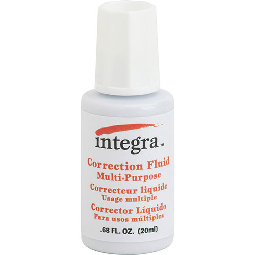 Integra Multipurpose Correction Fluid, 22ml, White
