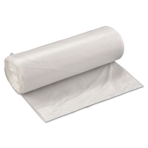 InteplastPitt High-Density Commercial Can Liners Value Pack, 60 gal, 19 microns, 38" x 58", Clear, 150/Carton